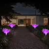 Decoraciones de jardín Luces solares Led Tierra Exterior Atmósfera retro Paisaje decorativo 230727