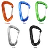 キーチェーン6 PCS CARABINER 12KNヘビーデューティカラビナクリップスキーチェーンクライミングスナップクリップロックフックハンモックキャンプハイキング用