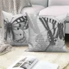 Kudde/dekorativt anpassningsbart kast täcke heminredning soffa dekorativ täckning tropisk fågel flamingo djur växt kudde täckning