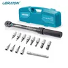 Screwdrivers Libraton Bike Torque Wrench 1 4'' 5 25Nm 0.1Nm Micro Drive Click Set Hex Torx Star Bit Sockets Extension Bar 230727