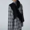 Damen Anzüge Blazer Mode Plaid Set Streetwear Weste Dünne Grafik Sinn Kette Lose Kerbe Einreiher Blazer Weste Zwei Stück 230727