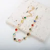 Bangle JINHUI Kleurrijke Bejeweled Armband ity T S Rvs voor Vrouwen 12 Geboortestenen Rainbow Crystal Chain Sieraden 230726