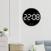 Wandklokken Groot scherm LED-klokweergave Automatische helderheid Opknoping Alarm Voor Woonkamer Klaslokaal Ouderen Home Decor Volwassenen