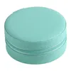 Jewelry Boxes Portable Zipper Pu Leather Travel Round Storage Box Rings Earrings Necklace Organizer Gift Display Case Accessories Hold Otc8K