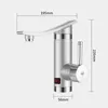 Kökskranar kran 3kw 3s snabb uppvärmning vattenfall vattenvärmare badrum 360 grader rotationdigital LCD -skärm
