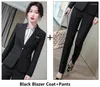 Pantaloni a due pezzi da donna Completi da lavoro Blazer da donna professionali Tailleur pantalone Set di pantaloni Moda Stili OL Carriera Colloquio Abbigliamento da lavoro