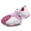 Golf PGM femmes chaussures de Golf imperméable léger bouton boucle lacet baskets dames antidérapant formateurs chaussures XZ098 HKD230727