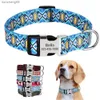 Custom Nylon Halsband DIY Naam Gepersonaliseerde Etnische Halsbanden Gegraveerde ID Tag Naambord Voor Kleine Middelgrote Grote Honden L230620