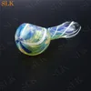 IN STOCK glass pipe mini glass smoking pipe dazzling patterns spoon hand pipe 4.2 inch bongs free shipping