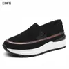 Chaussures habillées EOFK Femmes Mocassins En Cuir Véritable Nouvelle Qualité Printemps Automne Plate-Forme Plate Chaussures Casual Femmes Mocassins Antidérapants Dames Creepers J230727