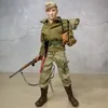 Åtgärdsleksakssiffror 1/6 Skala WWII Marine Corps Action Figurer Set 30cm Militär docka med kläder Vapen Model Toys Hobbies Gift Collection 230726