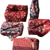 Bow Ties 45x45cm Furoshiki Traditionell japansk stil geisha fan Hankerchief Vintage