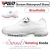 Andra golfprodukter PGM kvinnors vattentäta golfskor lätta golf sneakers damer andas träning skor kvinna icke-halkatletiska tränare hkd230727
