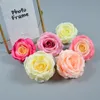 100pcs Big Rose Flower Symulacja Rose Głowica Whole Blue Rose Wedding Dekoracja Przyjęcia urodzinowe Rosy Dekoracja domu F289U