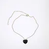 قلادة المجوهرات المصممة على الإنترنت المعلقات الماس الأكريليك على شكل قلب والتي تتنوع وتنوعا. عطر صغير مزدوج قلادة المرأة