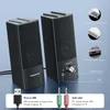 Haut-parleurs portables THOMSON Haut-parleurs d'ordinateur Stéréo Bluetooth 5.0 Subwoofer de qualité sonore de bureau pour Home Cinéma TV R230727