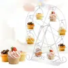 Baking & Pastry Tools 8 Cups Metal Ferris Wheel Cupcake Holder Cake Display Rack Wedding Birthday Party Stand Dessert Decor Tool318o