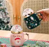 Die neueste 16,2 -Un -Weihnachts -Schneeflocken -Keramik -Becher -Kaffeetasse hat viele Stile und unterstützt maßgeschneidertes Logo