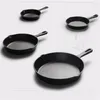 Fonte antiadhésive 14-26 cm poêle à frire poêle à gaz cuisinière à induction marmite en fer marmite à crêpes oeuf cuisine salle à manger outils ustensiles de cuisine229o