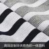 Garwiony waflowy swetra z przędzoną przędzą tkanin gęsta okrągła szyja krótko rękawo-t-shirt moda męska purej bawełniany dno koszula