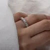 Anillos de boda AnuJewel 4mm 5cttw D anillo de banda de color Plata de Ley 925 para mujer joyería al por mayor 230726