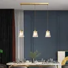 Pendant Lamps Nordic Design Brass Glass Lights Restaurant Dining Room Kitchen Light Fixtures LED E27 Bedroom Bedside Porch Aisle Bar