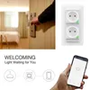 Smart Power Plugs Avoir Zigbee Smart Wall Socket Wifi Connect French Plug White 16A Voice Control Tuya Smart Life Funciona con el inicio Alexa HKD230727