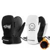 Guantes de esquí Pantalla táctil de invierno Snowboard Guantes de esquí Mitones Cuero antideslizante Motocicleta impermeable Ciclismo Guantes de nieve cálidos Hombres Mujeres HKD230727