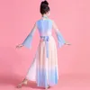 Abbigliamento da palcoscenico Abiti da danza classica per bambini Eleganti in Cina Folk Training Girls Fan Ancient