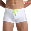 Underpants Fashion Men'S Panties Male Solid Color Smooth Swimming Trunks Casual Slim-Fit Underwear Comfortable Boxer Briefs