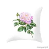 Cushion/Decorative Customizable Rose Cushion Cover Waist Cover Car Sofa Bed Cover Home Birthday Party Throw Cover R230727