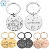 Accesorios de collar de identificación de perros para mascotas personalizados Collar de collar de collar de grabado personalizado gratuito suministros de encanto de collar para perros Productos L230620