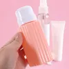 Storage Bottles 4 Pcs Bottle Makeup Pump Dispenser Push Nail Polish Remover Refillable Liquid Lock