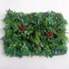 Kwiaty dekoracyjne 2023 40x60 cm zielone rośliny sztuczne panelu ścienne plastikowe trawniki zewnętrzne dywan wystrój ślubny tło imprezowe trawa ogrodowa