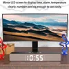 مكبرات صوت محمولة LED TV Sound Bar Clock Clock Aux Wired Wireless Bluetooth Speaker Home Theater Mount