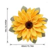 Fleurs décoratives fleur abeille porte couronne printemps été pendentif rustique tournesol ornement pour la maison fête Festival