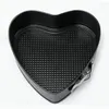 Whole- AMW 9 Inch Heart Shape Removable Bottom Baking Pan Springform Non-Stick Metal Cake Mold2577