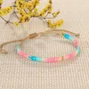 Bangle Cquan chi słodka miłość kolor Bracelets ręcznie robione miyuki splecione biżuterię biżuterię mody damski regulowany 230726