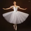 Stage Wear filles Ballet danse jupe enfants professionnel Costume Performance TUTU femmes Long