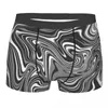 Underpants Neutral Gray White Abstract Marble Swirl Marbling Marbled Pattern Panties Male Underwear Shorts Boxer Briefs