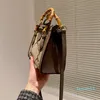 Tophandle Bamboo Tote Bag Luxury Women's Mens Designer Wallets أصلي قابض جلدي سيدة Pochette Crossbody Classic Handbag مع أكياس حزام الكتف