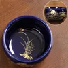 Чашки блюдцы керамическая золотая слива орхидея бамбука и хризантемаммные чайные