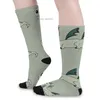 Calcetines de hombre Calcetines de dragón bebé verde Calcetines de compresión de mujer Calcetines de compresión de hombre negro Z230727