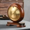 Table Clocks 1PC Solid Wood Brass Mantel Tabletop Clock Decoration Vintage Desk For Home