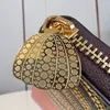Luxurys -ontwerpers zippy portefeuilles voor dames tassen portemonnee tas gouden pompoen ritssluiting dames reismeldtemonnee munt portemonnee met originele doos 82106