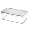 Storage Boxes Desktop Beauty Egg Transparent Organizer Makeup Brush Skin Care Products Lipstick Mask With Lid Box Ins