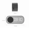 Portable Speakers 2023 New Creative Retro Bluetooth Speaker Alarm Clock LED Color Digital Desktop Small Speaker Pluggable Cable R230727