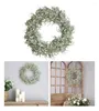 Decoratieve Bloemen 40cm Witte Sterrenkrans Leuke Krans Decoratie Kunstbloem Plant Voor Deur Muur Decor Alle Seizoen Thuis Leveringen