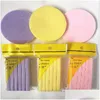 Other Health Beauty Items Soft Compressed Face Cleaning Sponge Facial Wash Pad Exfoliator Cosmetic Cleanser Puff 12Pcs/Lot Drop Del Dhecz