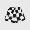 Hommes Shorts Designer Short Mens Mesh Short Plaid Bleu TShorts Taille moyenne avec poches T Short pour Sports Beach Swim Drifting Séchage rapide rapide